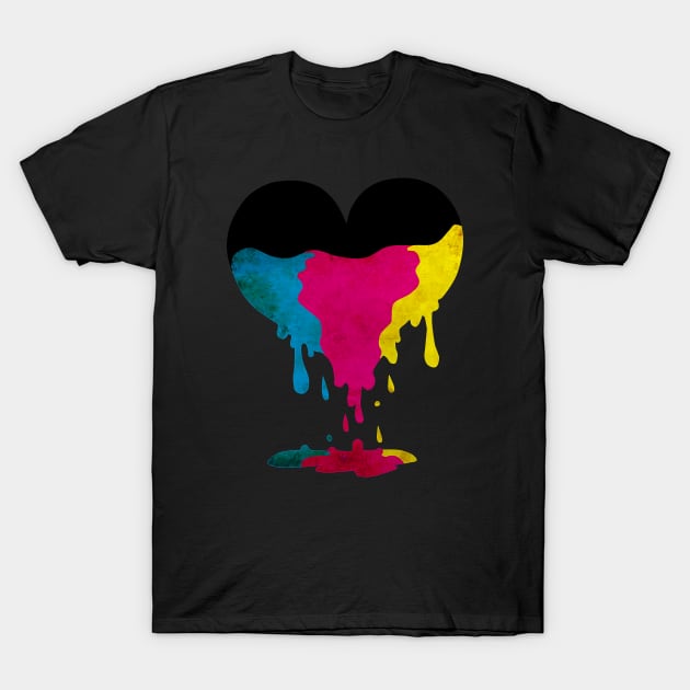 CMYK Heart T-Shirt by otherdesigns